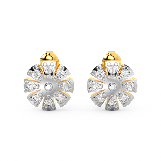 Diamond Earring for her in Yellow Gold DER23171