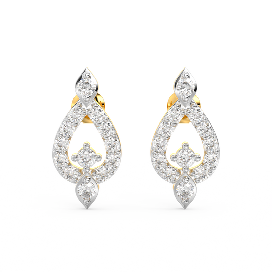 Diamond Earring for her in Yellow Gold DER23200