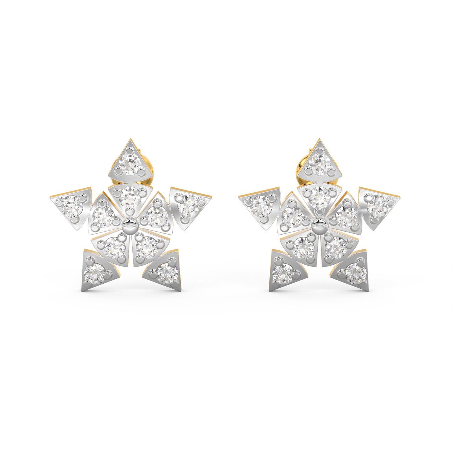 Diamond Earring for her in Yellow Gold DER23216