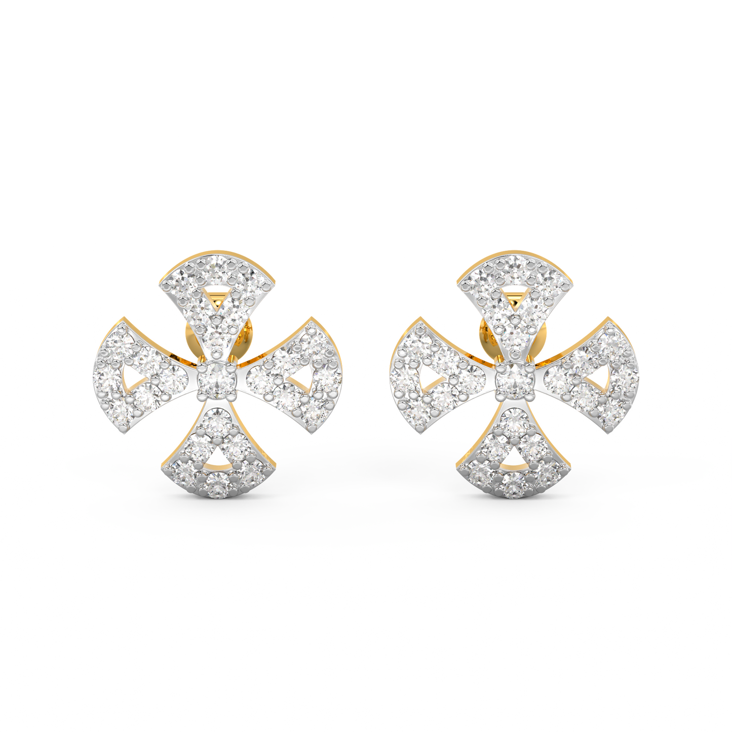 Diamond Earring for her in Rose Gold DER23218