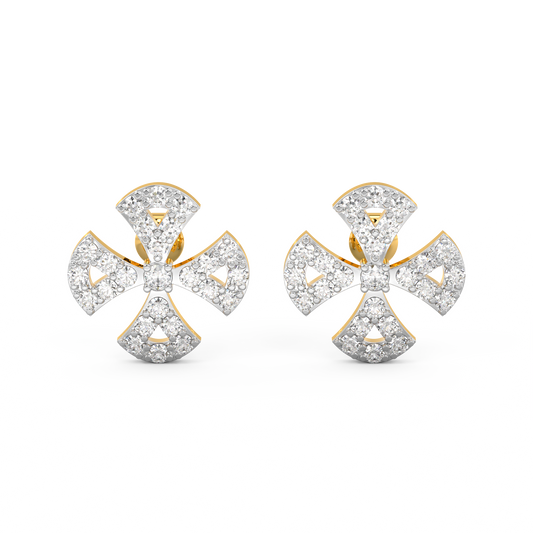 Diamond Earring for her in Rose Gold DER23218