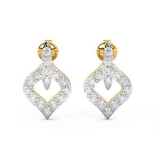 Diamond Earring for her in Yellow Gold DER23233