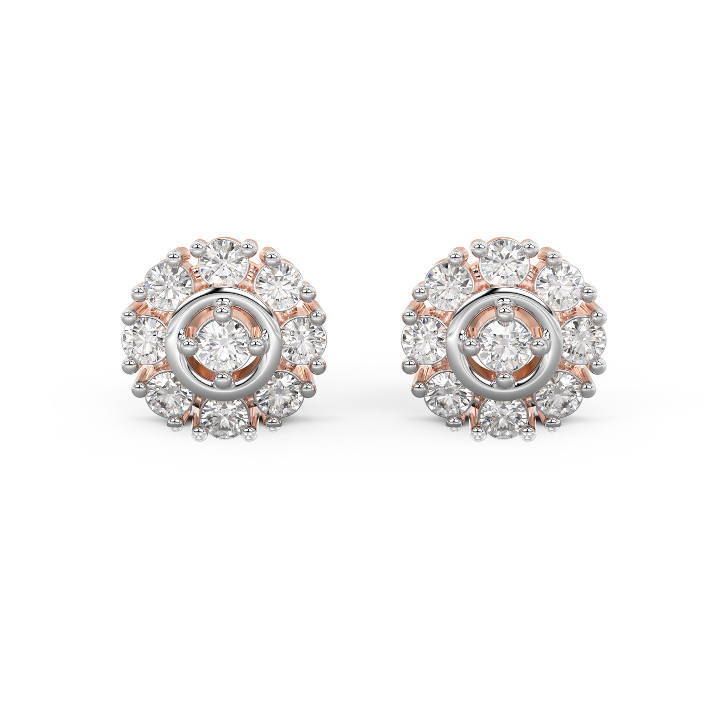 Diamond Earring for her in Rose Gold DER23251