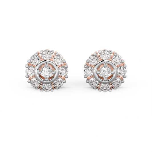 Diamond Earring for her in Rose Gold DER23251