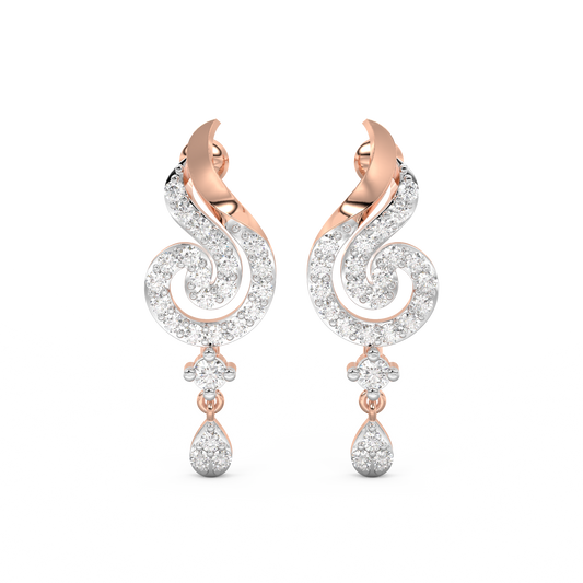 Diamond Earring for her in Rose Gold DER23267