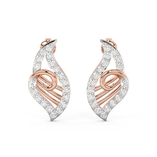 Diamond Earring for her in Rose Gold DER23276