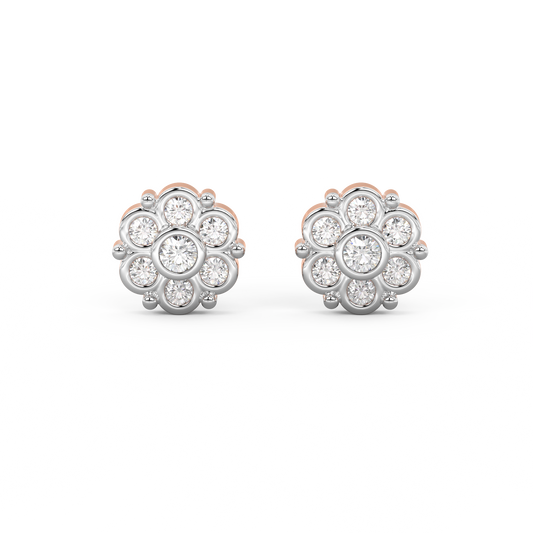 Diamond Earring for her in Rose Gold DER23279