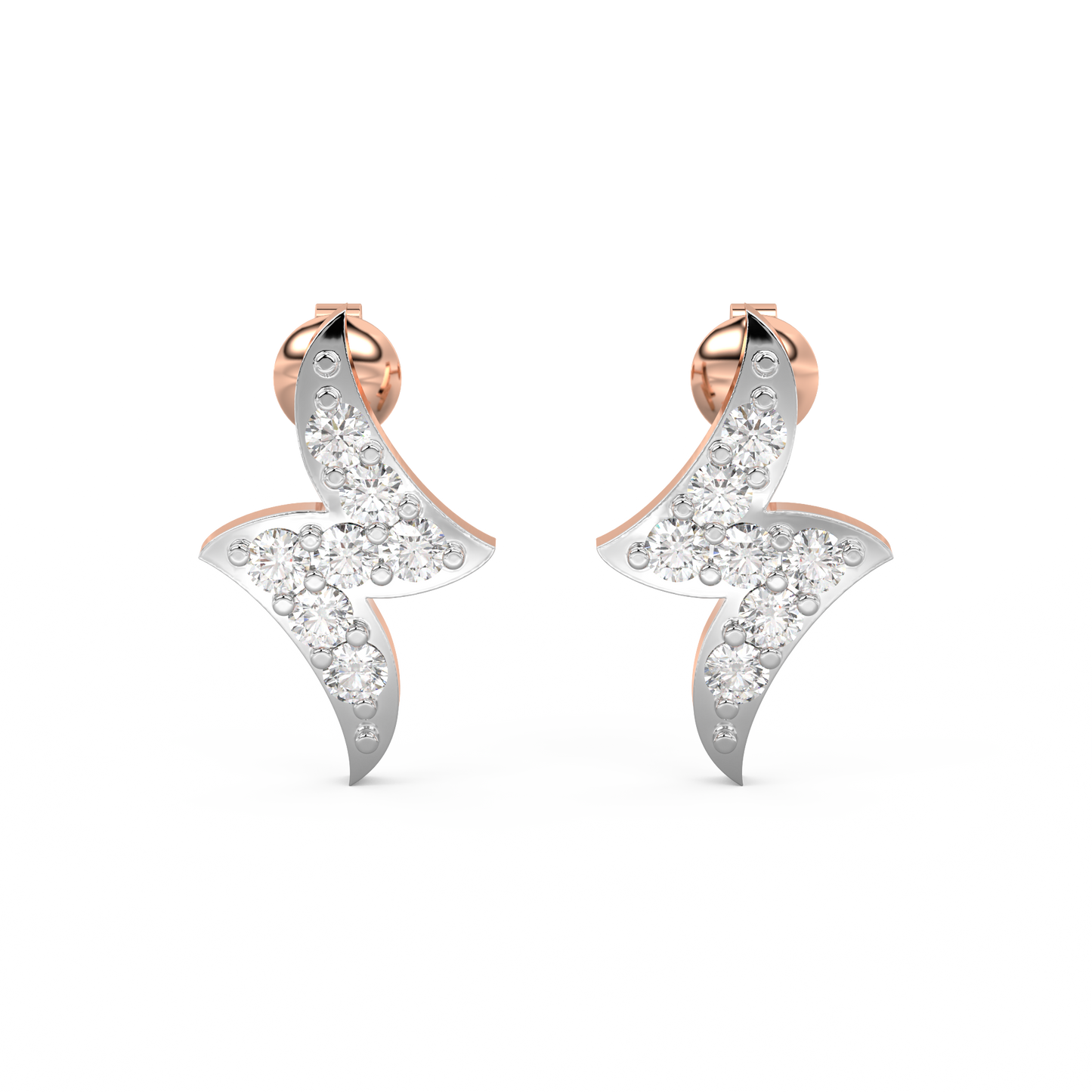 Diamond Earring for her in Rose Gold DER23282