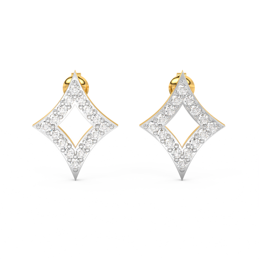 Diamond Earring for her in Yellow Gold DER23306