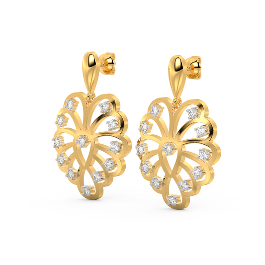 Diamond Earring for her in Rose Gold DER23387