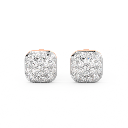 Diamond Earring for her in Rose Gold DER23442