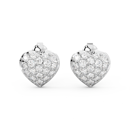 Diamond Earring for her in White Gold DER23443