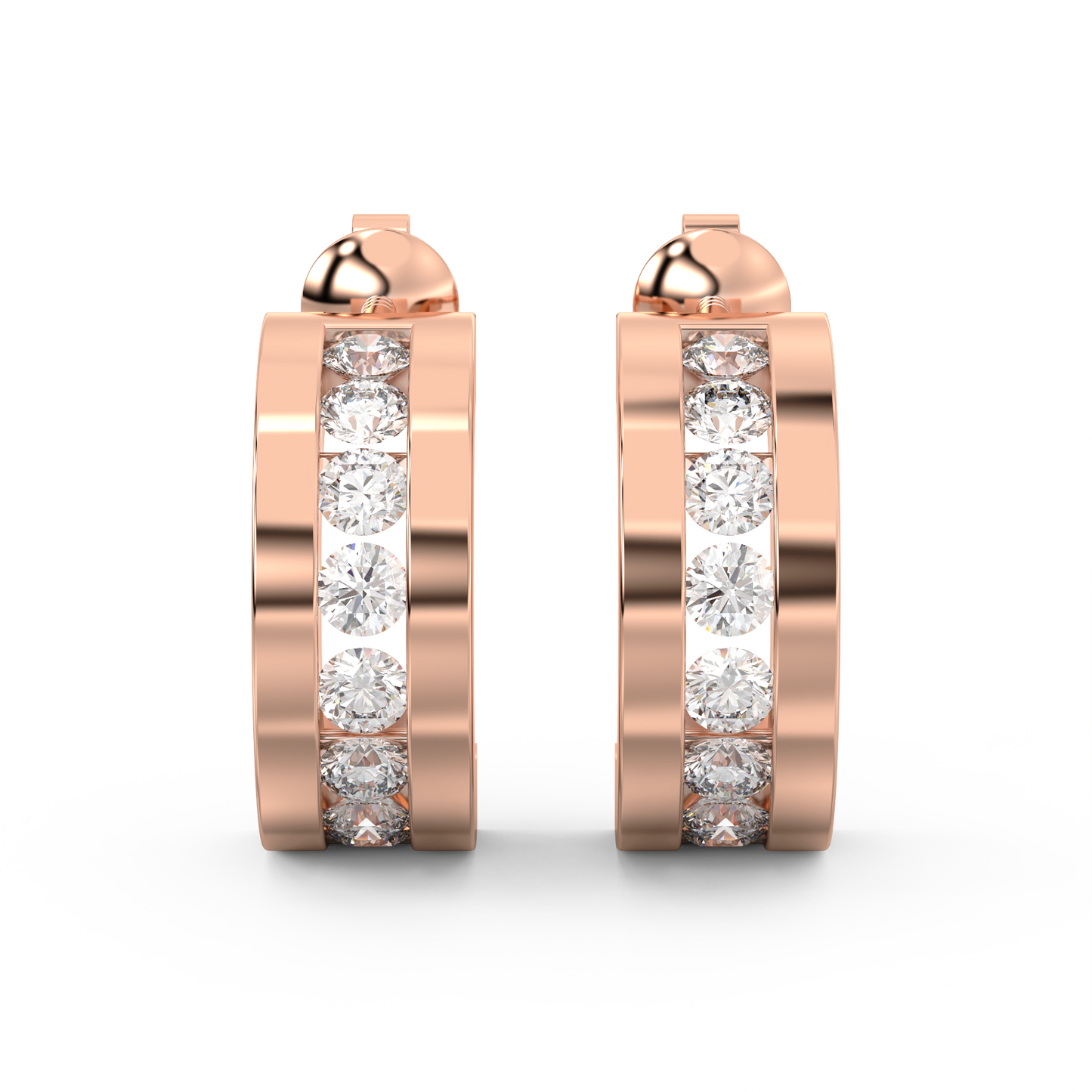 Diamond Earring for her in Rose Gold DER23450