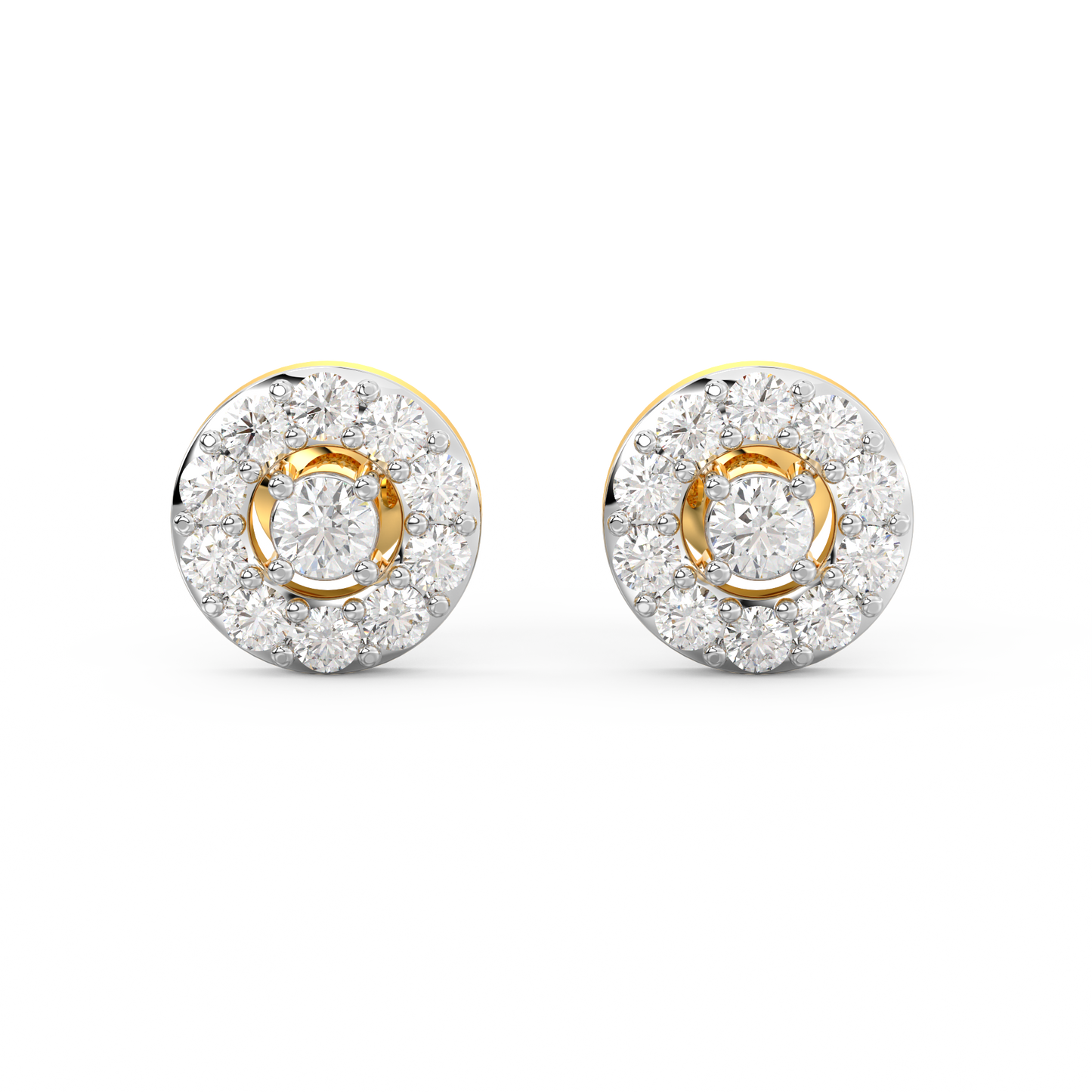 Diamond Earring for her in Yellow Gold DER23455