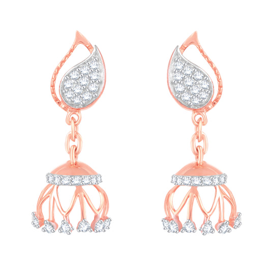 Diamond Earring for her in Rose Gold DER23760