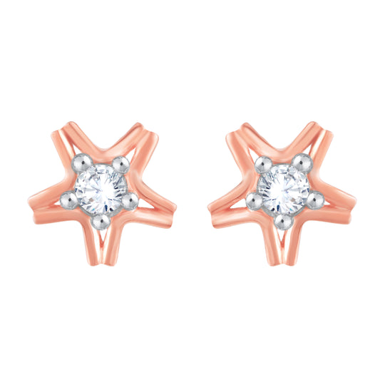 Diamond Earring for her in Rose Gold DER23765