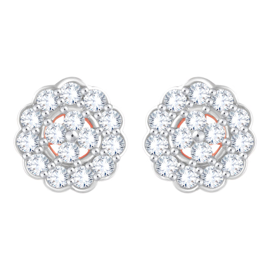 Diamond Earring for her in Rose Gold DER23777