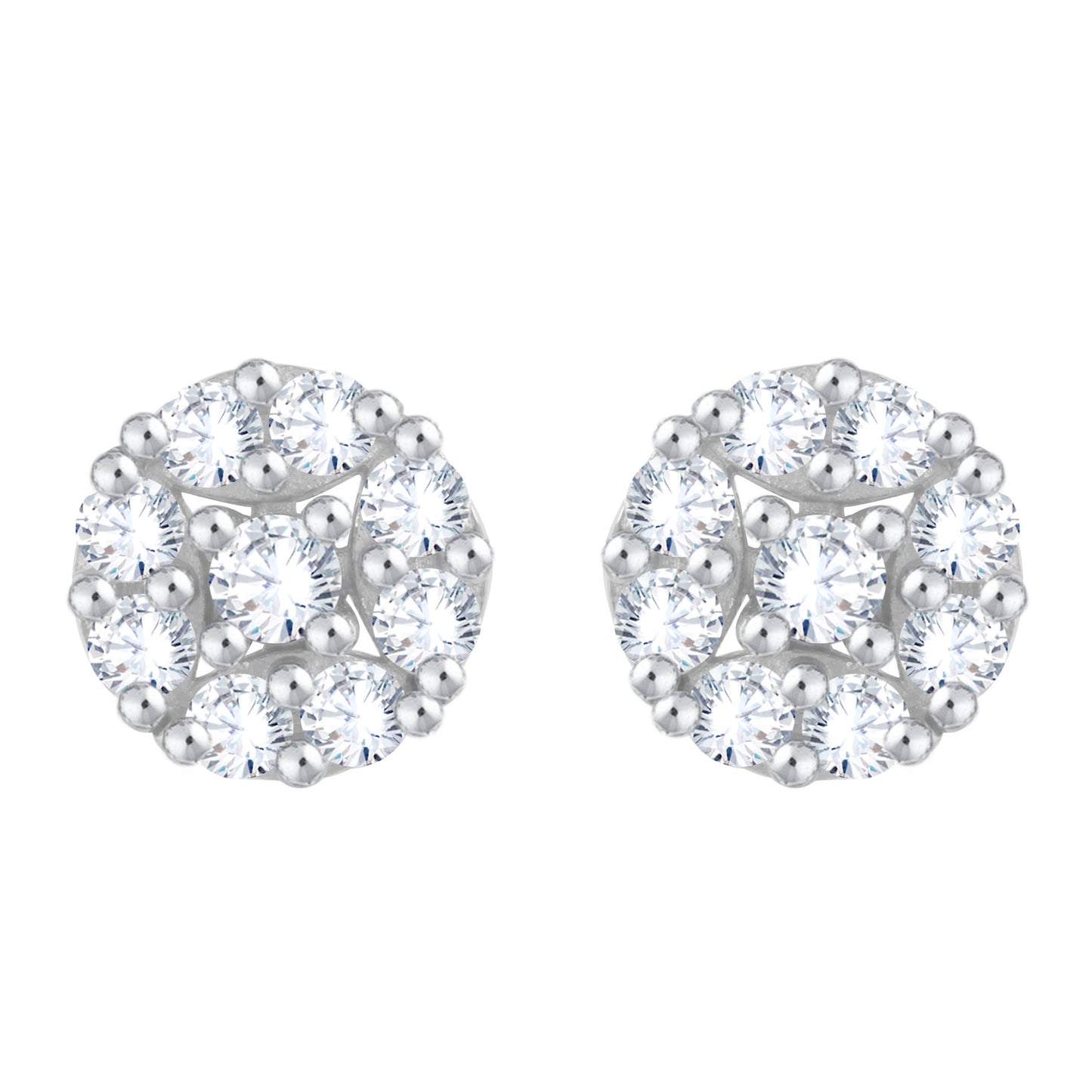 Diamond Earring for her in White Gold DER23779