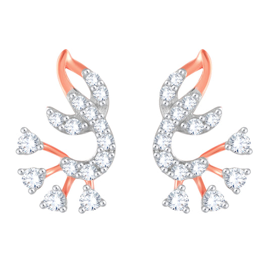 Diamond Earring for her in Rose Gold DER23785