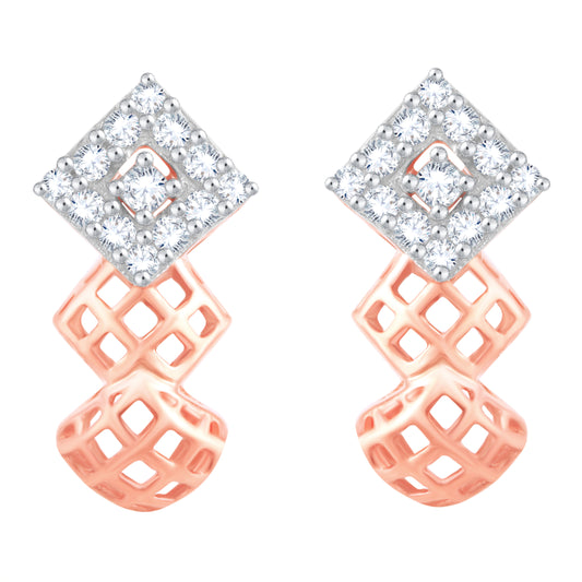 Diamond Earring for her in Rose Gold DER23803