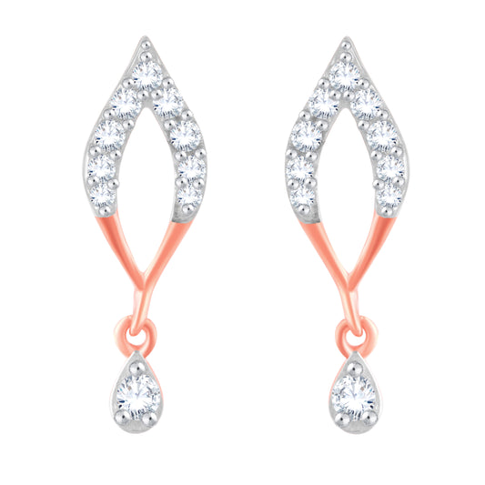 Diamond Earring for her in Rose Gold DER23815