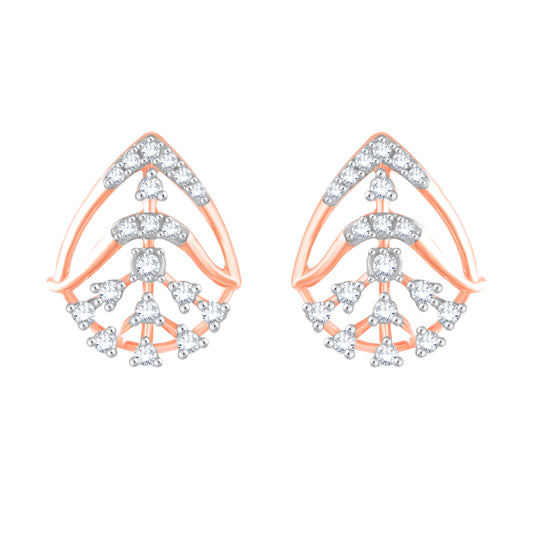 Diamond Earring for her in Rose Gold DER23820