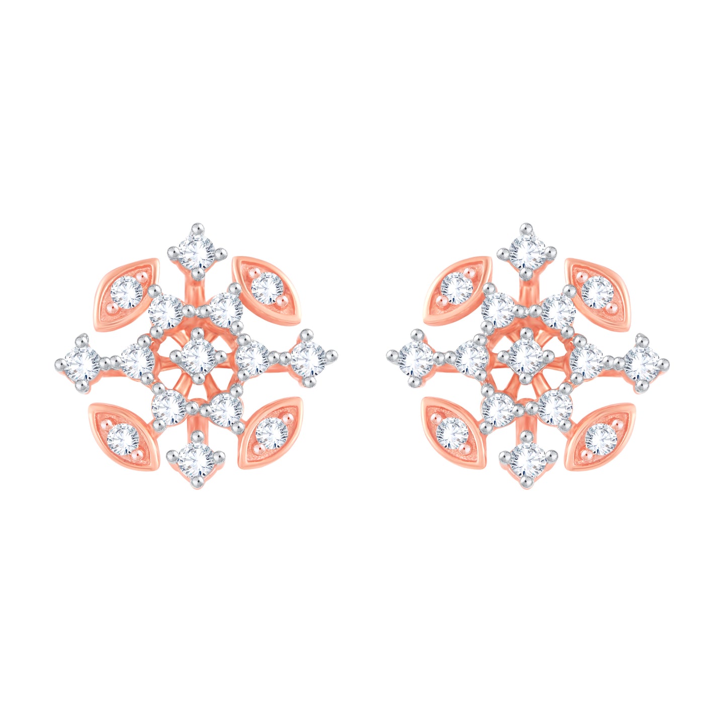 Diamond Earring for her in Rose Gold DER23825