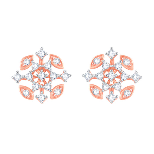 Diamond Earring for her in Rose Gold DER23825