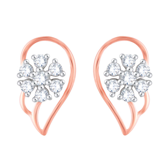 Diamond Earring for her in Rose Gold DER23826