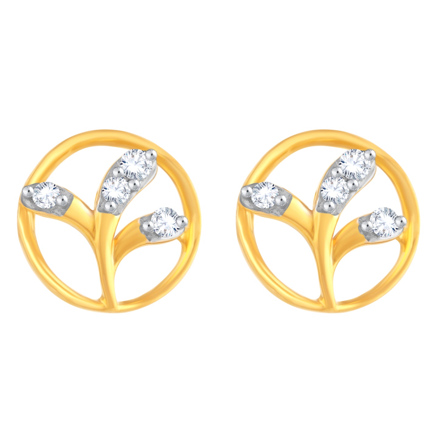 Diamond Earring for her in Yellow Gold DER23827