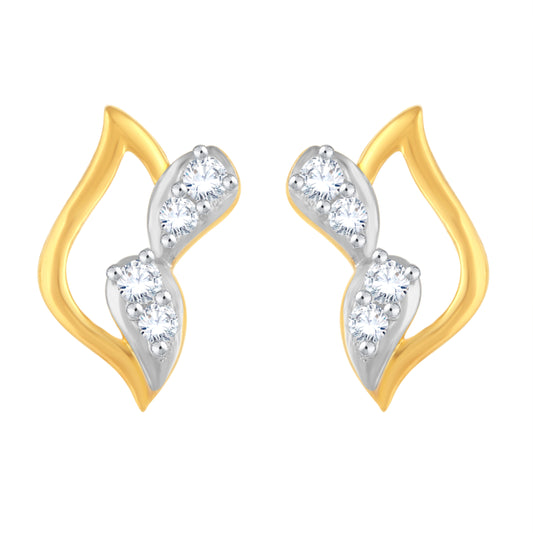 Diamond Earring for her in Yellow Gold DER23828