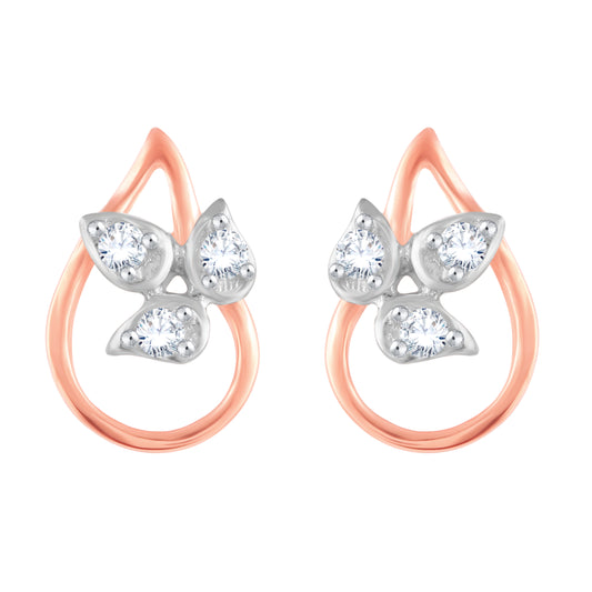 Diamond Earring for her in Rose Gold DER23830