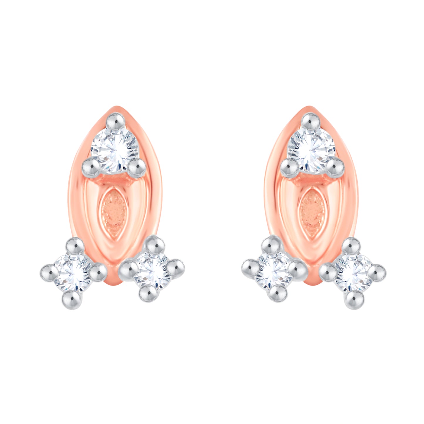 Diamond Earring for her in Rose Gold DER23831