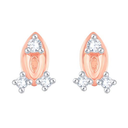 Diamond Earring for her in Rose Gold DER23831