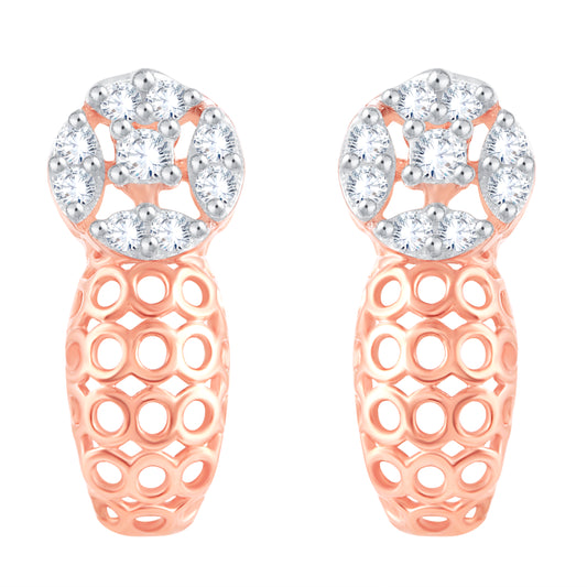 Diamond Earring for her in Rose Gold DER23839