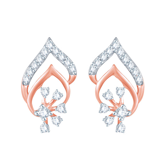 Diamond Earring for her in Rose Gold DER23848