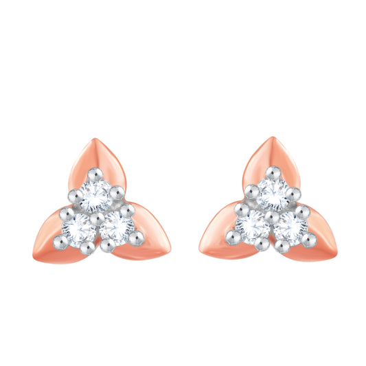 Diamond Earring for her in Rose Gold DER23854