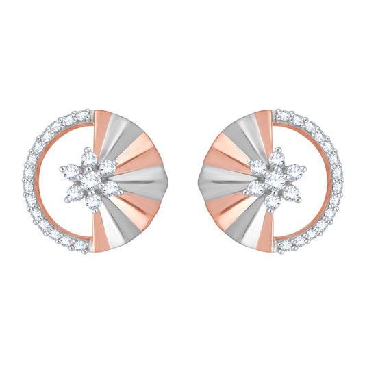 Diamond Earring for her in Rose Gold DER23856