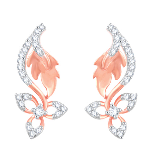 Diamond Earring for her in Rose Gold DER23858