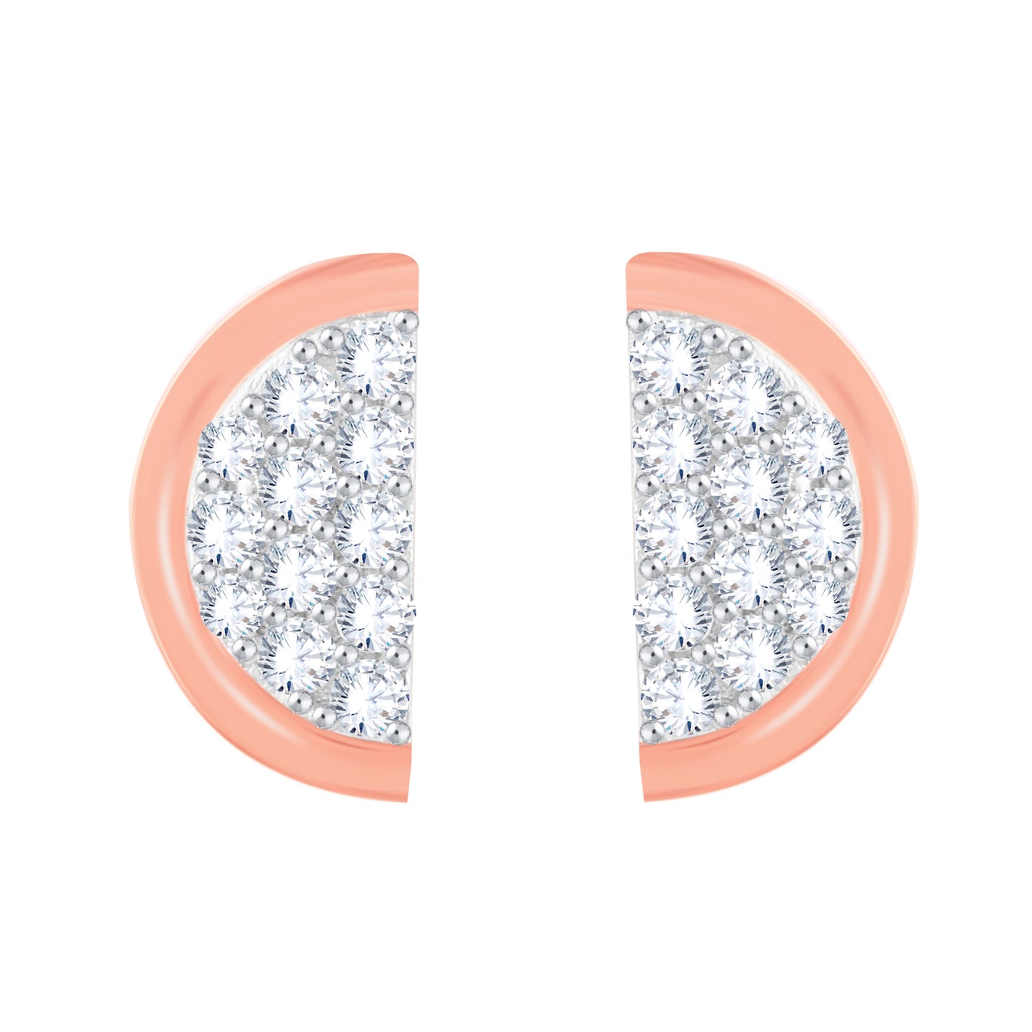 Diamond Earring for her in Rose Gold DER23862