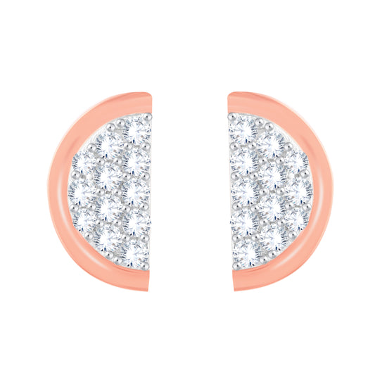 Diamond Earring for her in Rose Gold DER23862