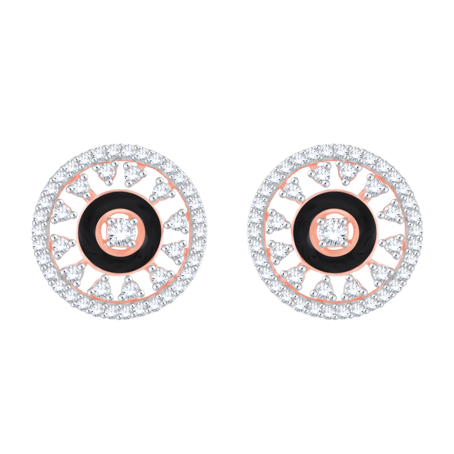 Diamond Earring for her in Rose Gold DER23863