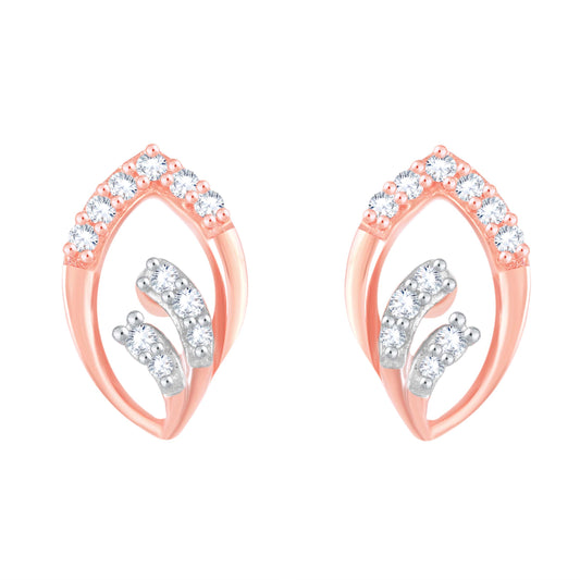 Diamond Earring for her in Rose Gold DER23864