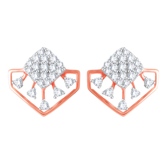 Diamond Earring for her in Rose Gold DER23868