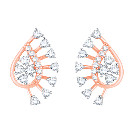 Diamond Earring for her in Rose Gold DER23870