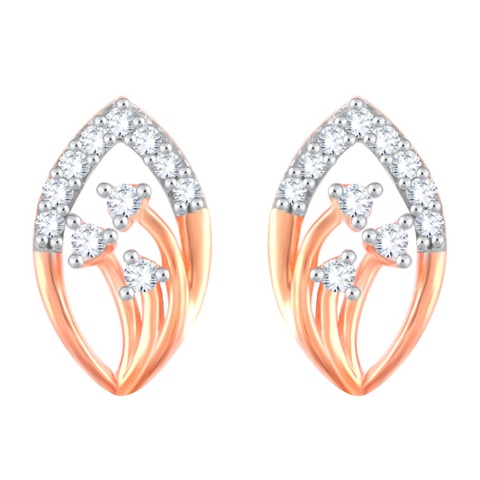 Diamond Earring for her in Rose Gold DER23884