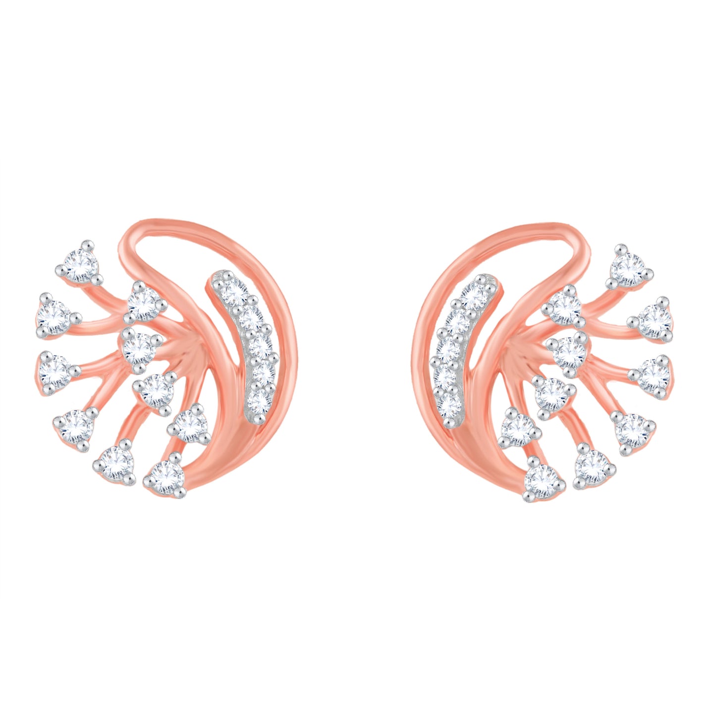 Diamond Earring for her in Rose Gold DER23890