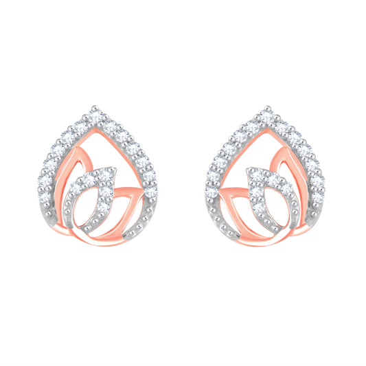 Diamond Earring for her in Rose Gold DER23894