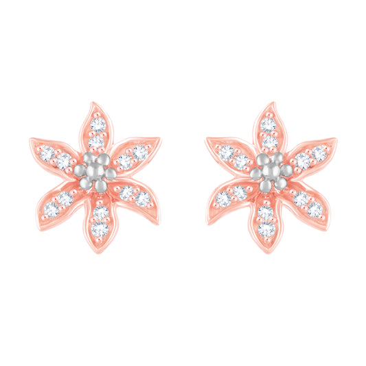 Diamond Earring for her in Rose Gold DER23901