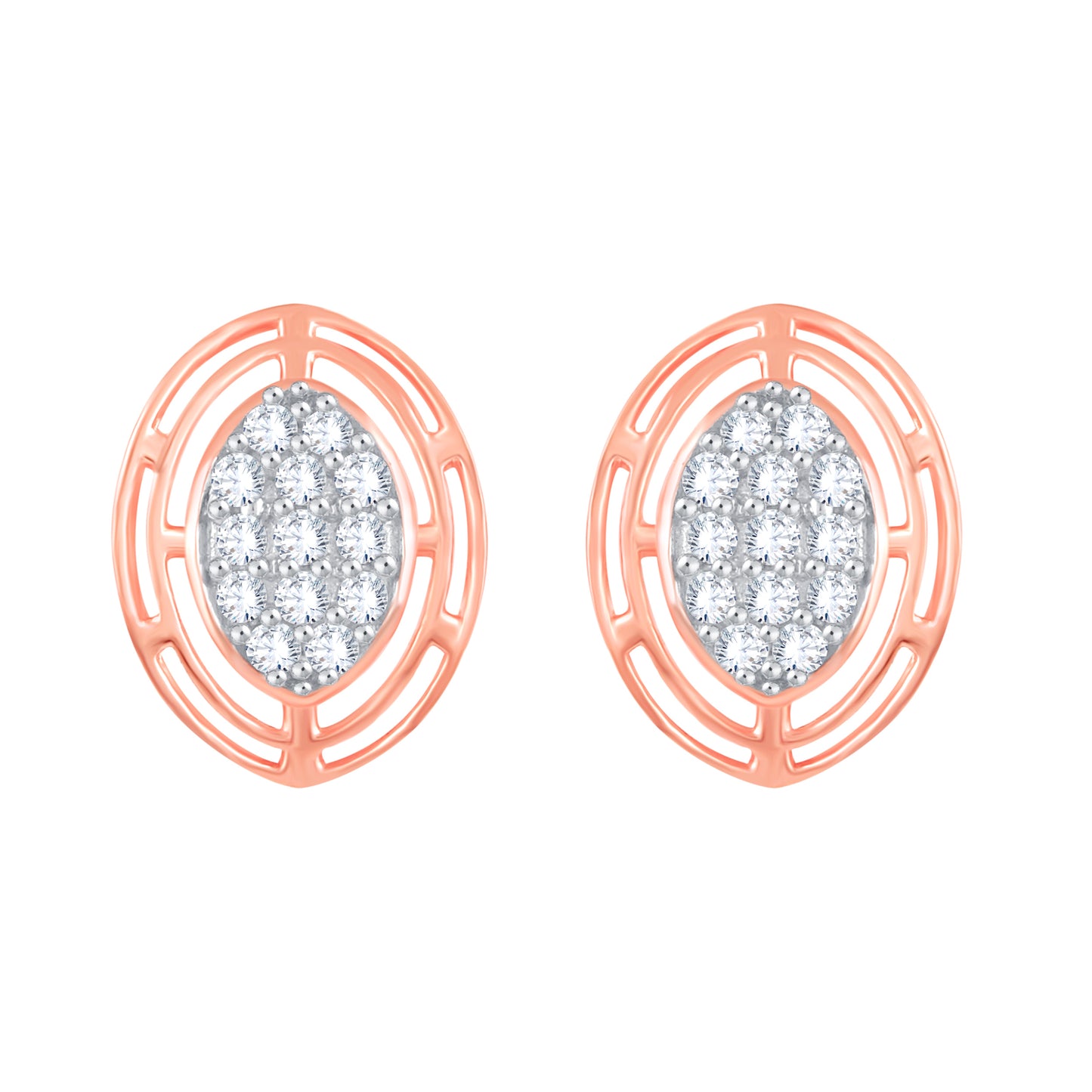 Diamond Earring for her in Rose Gold DER23904